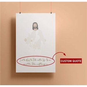 Bible Quote Matthew Gospel New Testament Christian Poster